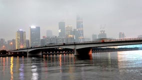 Zhujiang Xincheng CBD τη νύχτα, Guangzhou, Κίνα Zhujiang Xincheng CBD τη νύχτα, Guangzhou, Κίνα