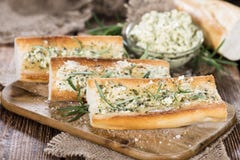Zielarskiego masła Baguette Fotografia Stock Zielarskiego masła Baguette Fotografia Stock