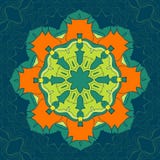 Zielony i Pomarańczowy Wektorowy mandala Wystrój dla twój projekta, koronkowy ornament, round wzór z udziałami szczegóły oriental ilustracji Zielony i Pomarańczowy Wektorowy mandala Wystrój dla twój projekta, koronkowy ornament, round wzór z udziałami szczegóły oriental ilustracji