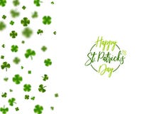 Zielony koniczyny St Patrick dzień ilustracji Zielony koniczyny St Patrick dzień ilustracji