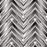 Zigzag geometric greek key meander 3d vector seamless pattern. Absract ornamental modern background. Chevron style ornament with zigzag stripes, lines, lace stock illustration Zigzag geometric greek key meander 3d vector seamless pattern. Absract ornamental modern background. Chevron style ornament with zigzag stripes, lines, lace stock illustration