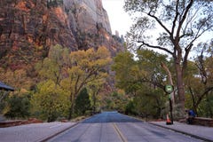 Zion park narodowy Utah, Zlani stany zdjęcie royalty free Zion park narodowy Utah, Zlani stany zdjęcie royalty free