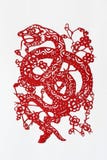 Zodiac Chinese Paper-cutting (Snake) Stock Photo Zodiac Chinese Paper-cutting (Snake) Stock Photo