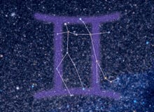 Zodiac Gemini Stars Stock Photography Zodiac Gemini Stars Stock Photography