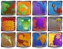 Zodiac Horoscope Icons Royalty Free Stock Photography Zodiac Horoscope Icons Royalty Free Stock Photography
