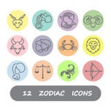 12 Zodiac icon vector royalty free illustration 12 Zodiac icon vector royalty free illustration