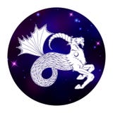 Zodiac Αιγοκέρου σημάδι, σύμβολο ωροσκοπίων, διανυσματική απεικόνιση Στοκ Εικόνα Zodiac Αιγοκέρου σημάδι, σύμβολο ωροσκοπίων, διανυσματική απεικόνιση Στοκ Εικόνα