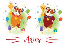 zodiac σημαδιών 6587 guinea pig shoulder aridly διανυσματική απεικόνιση zodiac σημαδιών 6587 guinea pig shoulder aridly διανυσματική απεικόνιση