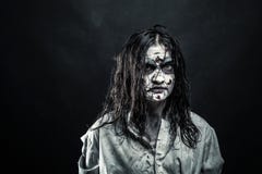Zombie woman with bloody face stock photography Zombie woman with bloody face stock photography