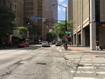 zomer de van de binnenstad van de de straatstad van Atlanta Georgië atl de stad in royalty-vrije stock foto zomer de van de binnenstad van de de straatstad van Atlanta Georgië atl de stad in royalty-vrije stock foto