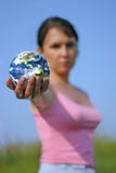 Zonnige Aarde stock afbeelding Zonnige Aarde stock afbeelding
