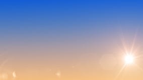 Zonsondergang 3D illustratie De zon glanst rood in de avond hemel met lensgloed vector illustratie Zonsondergang 3D illustratie De zon glanst rood in de avond hemel met lensgloed vector illustratie