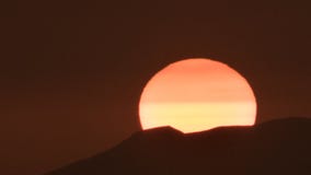 Zonsondergang stock fotografie Zonsondergang stock fotografie