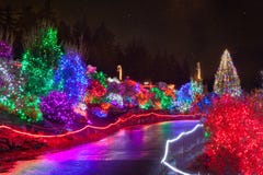 Zoolights at the Point Defiance Zoo in Tacoma, WA Stock Photography Zoolights at the Point Defiance Zoo in Tacoma, WA Stock Photography