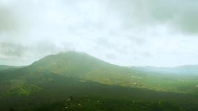 Zoom out timelapse of mount Bratan