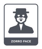 zorro face icon in trendy design style. zorro face icon isolated on white background. zorro face vector icon simple and modern vector illustration zorro face icon in trendy design style. zorro face icon isolated on white background. zorro face vector icon simple and modern vector illustration