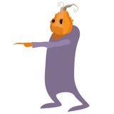 Zucca di Halloween di simbolo di arte di vettore illustrazione di stock Zucca di Halloween di simbolo di arte di vettore illustrazione di stock