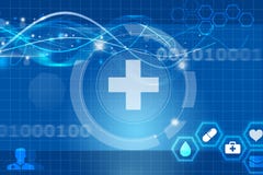 Zukünftige medizinische APP der Gesundheit lizenzfreie abbildung Zukünftige medizinische APP der Gesundheit lizenzfreie abbildung