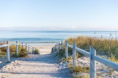 Zum Strand auf Deutschlands größter Insel gehen, RÃ-¼ GEN lizenzfreies stockbild Zum Strand auf Deutschlands größter Insel gehen, RÃ-¼ GEN lizenzfreies stockbild