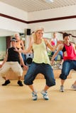 Zumba or Jazzdance - young people dancing in studio royalty free stock photos Zumba or Jazzdance - young people dancing in studio royalty free stock photos