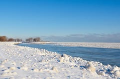 Zurücktreteneis-Fluss Zurücktreteneis-Fluss