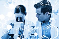 Zusammengesetztes Bild der Wissenschaftsgraphik Stockfotos Zusammengesetztes Bild der Wissenschaftsgraphik Stockfotos