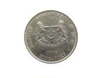 Zwanzig Cents Singapur-Münze Zwanzig Cents Singapur-Münze