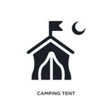 zwart het kamperen tent geïsoleerd vectorpictogram eenvoudige elementenillustratie van de vectorpictogrammen van het reisconcept vector illustratie zwart het kamperen tent geïsoleerd vectorpictogram eenvoudige elementenillustratie van de vectorpictogrammen van het reisconcept vector illustratie