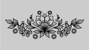 Zwart sierpatroon vector illustratie Zwart sierpatroon vector illustratie