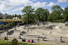 Zweden, Gothenburg, Skatepark royalty-vrije stock afbeeldingen Zweden, Gothenburg, Skatepark royalty-vrije stock afbeeldingen