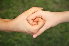 Zwei verbanden Hände stockfoto Zwei verbanden Hände stockfoto