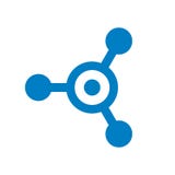 Związek i Listowy O loga Wektorowy projekt, technika, molekuła, centrum, Błękitny technologii ikony pojęcie royalty ilustracja Związek i Listowy O loga Wektorowy projekt, technika, molekuła, centrum, Błękitny technologii ikony pojęcie royalty ilustracja