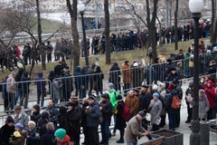 Zwrot pożegnalna ceremonia z politykami Boris Nemtsov Obrazy Stock Zwrot pożegnalna ceremonia z politykami Boris Nemtsov Obrazy Stock