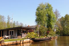 Züchten Sie Landschaft von Spreewald-Wald in Brandenburg Deutschland lizenzfreies stockfoto Züchten Sie Landschaft von Spreewald-Wald in Brandenburg Deutschland lizenzfreies stockfoto