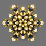 Złoty luksusowy tło wektor Złocistego płatek śniegu kwiecisty deseniowy projekt r ilustracji Złoty luksusowy tło wektor Złocistego płatek śniegu kwiecisty deseniowy projekt r ilustracji