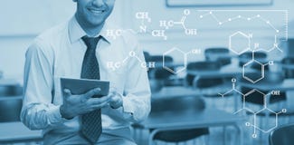 Złożony wizerunek obraz cyfrowy chemiczne formuły obraz royalty free Złożony wizerunek obraz cyfrowy chemiczne formuły obraz royalty free