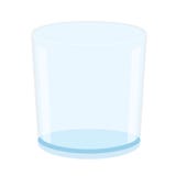 Água potável de vidro vazia no vetor branco da ilustração do fundo ilustração do vetor Água potável de vidro vazia no vetor branco da ilustração do fundo ilustração do vetor