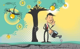 Árbol de la idea ilustración del vector Árbol de la idea ilustración del vector