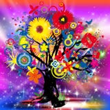 Árbol de la vida feliz libre illustration Árbol de la vida feliz libre illustration