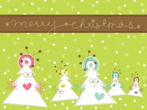Árbol de navidad de la historieta stock de ilustración Árbol de navidad de la historieta stock de ilustración