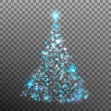 Árbol de navidad de la luz y del bokeh Vector del EPS 10 libre illustration Árbol de navidad de la luz y del bokeh Vector del EPS 10 libre illustration