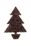 Árbol de navidad del grano de café fotografía de archivo libre de regalías Árbol de navidad del grano de café fotografía de archivo libre de regalías