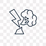 Árbol quebrado por el icono del vector del trueno aislado en backg transparente libre illustration Árbol quebrado por el icono del vector del trueno aislado en backg transparente libre illustration
