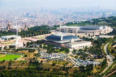 Área de Olimpic de Montjuic Cataluña, España Foto de archivo libre de regalías Área de Olimpic de Montjuic Cataluña, España Foto de archivo libre de regalías