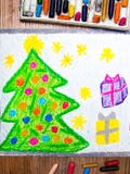 Árvore e presentes de Natal ilustração royalty free Árvore e presentes de Natal ilustração royalty free