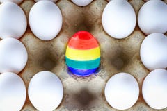 ?gg som m?las som en LGBT-flagga Vara stolt ?ver transgenderen f?r r?tter f?r m?naden LGBT den lesbiska glade bisexuella M?nad f? fotografering för bildbyråer ?gg som m?las som en LGBT-flagga Vara stolt ?ver transgenderen f?r r?tter f?r m?naden LGBT den lesbiska glade bisexuella M?nad f? fotografering för bildbyråer
