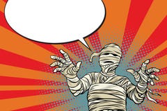 Ägyptischer Horrorfilm und Halloween Mama der Weinlese lizenzfreie abbildung Ägyptischer Horrorfilm und Halloween Mama der Weinlese lizenzfreie abbildung