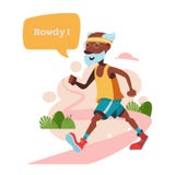 Äldre folk som leder en aktiv livsstil Gamla människor leksportar stock illustrationer Äldre folk som leder en aktiv livsstil Gamla människor leksportar stock illustrationer