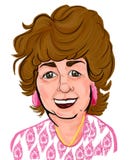 Ältere Frauen-bunte Karikatur-Karikatur vektor abbildung Ältere Frauen-bunte Karikatur-Karikatur vektor abbildung