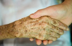 Ältere Sorgfalt stockbild Ältere Sorgfalt stockbild